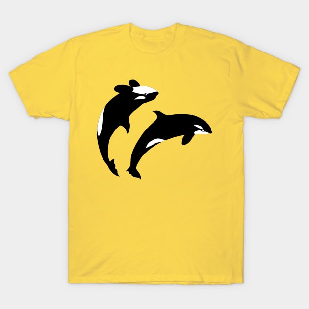 Orca pair T-Shirt by lorendowding